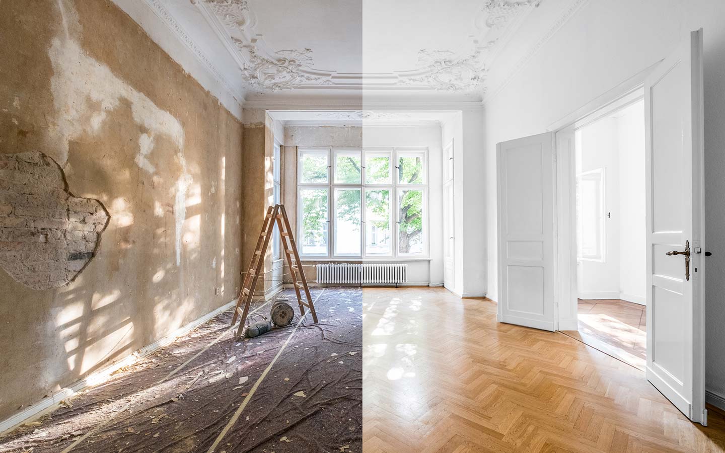 Sanierung, Altbausanierung, Renovierung, Modernisierung und Trockenbau